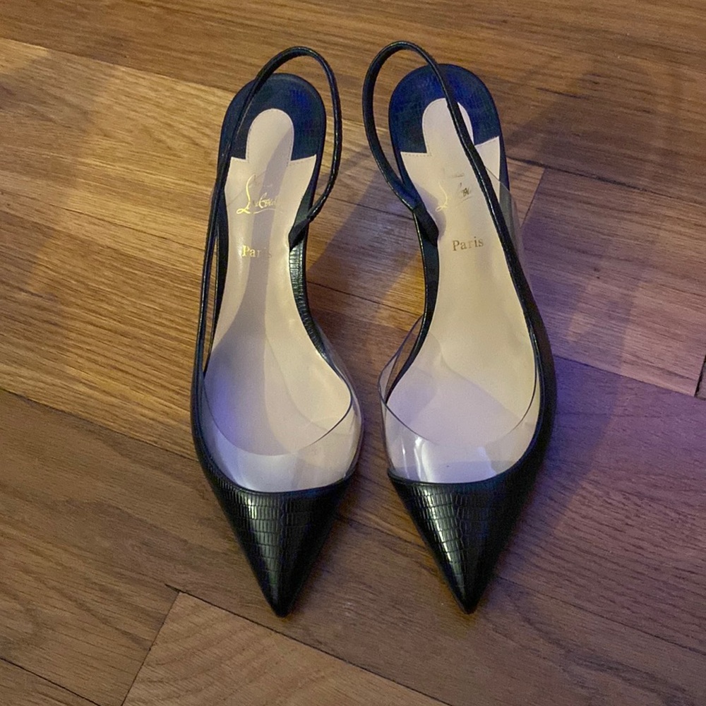 Christian Louboutin size 38 sling back.